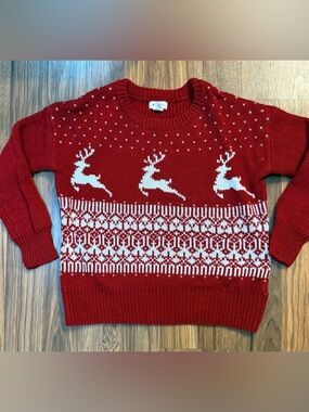 Red Knit Holiday Sweater | Yes Lola